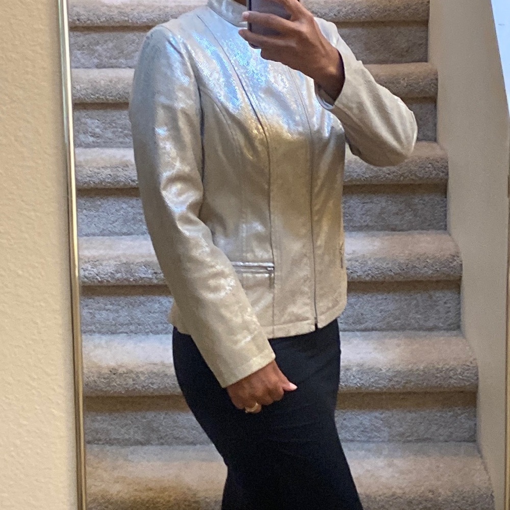 Chico's Metallic Python Jacket - Picture 6 of 11